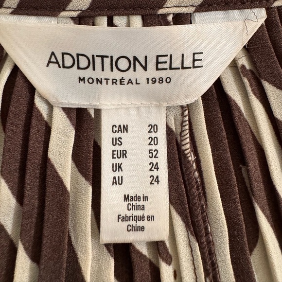 Addition Elle Zebra Animal Print Pleated
Sleeveless Midi Dress A-Line Size 20 - Picture 8 of 10